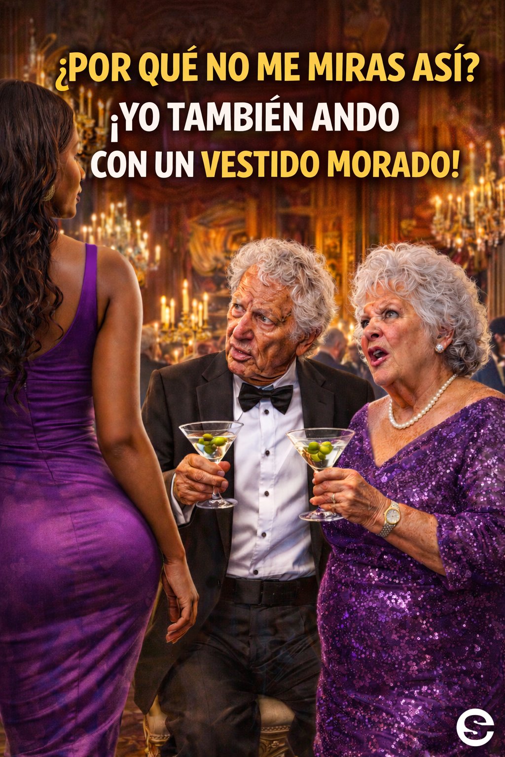 😂 🤝 El vestido morado.