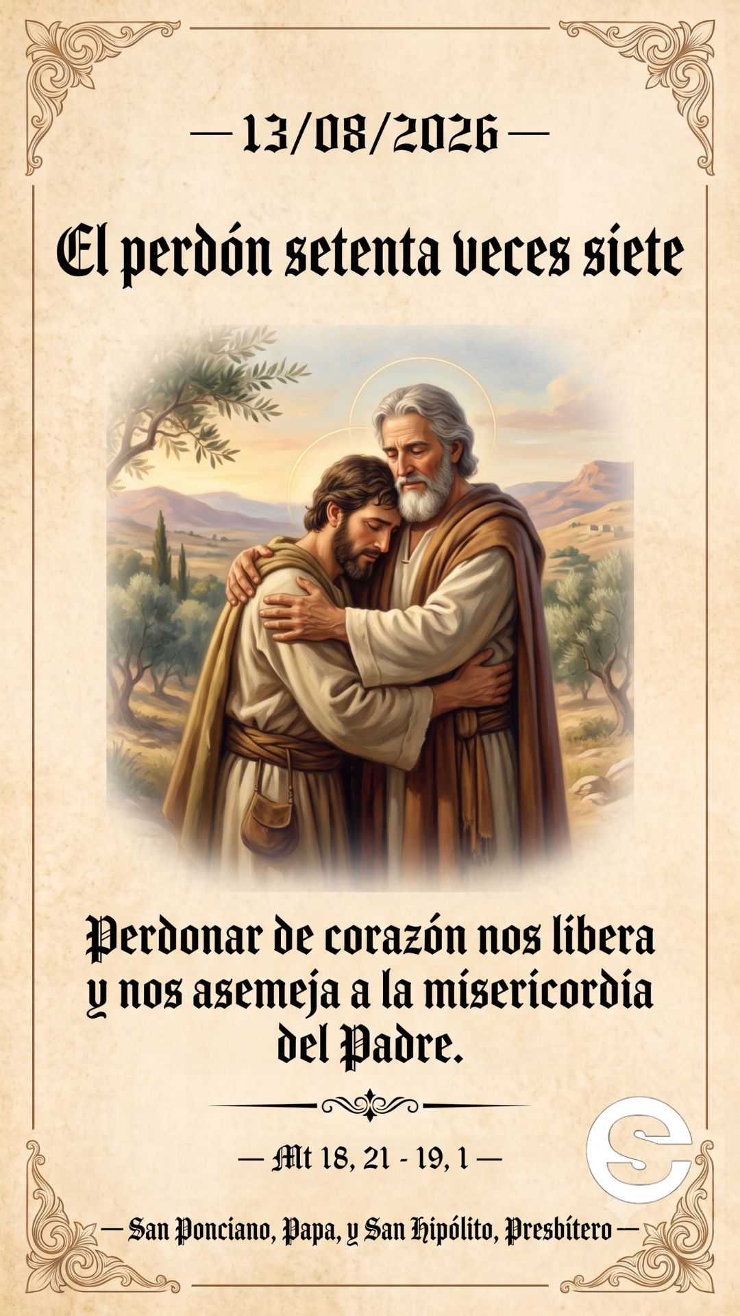 👨‍👦 El perdón setenta veces siete.