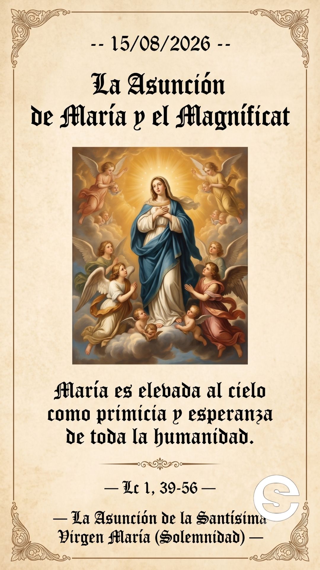 👑 La Asunción de María y el Magníficat.