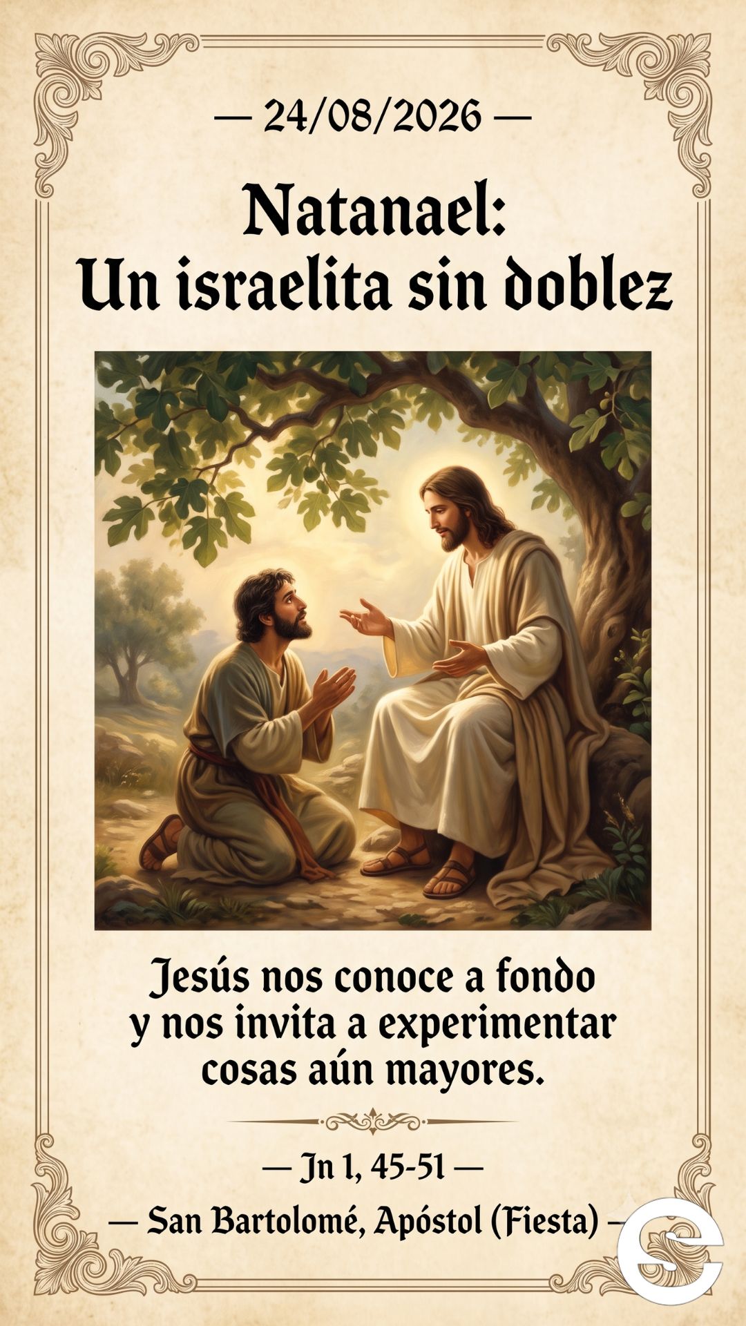 👁 Natanael: Un israelita sin doblez.