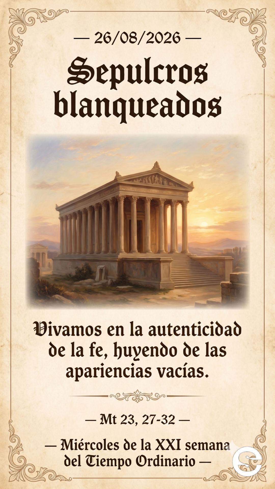🏛 Sepulcros blanqueados.