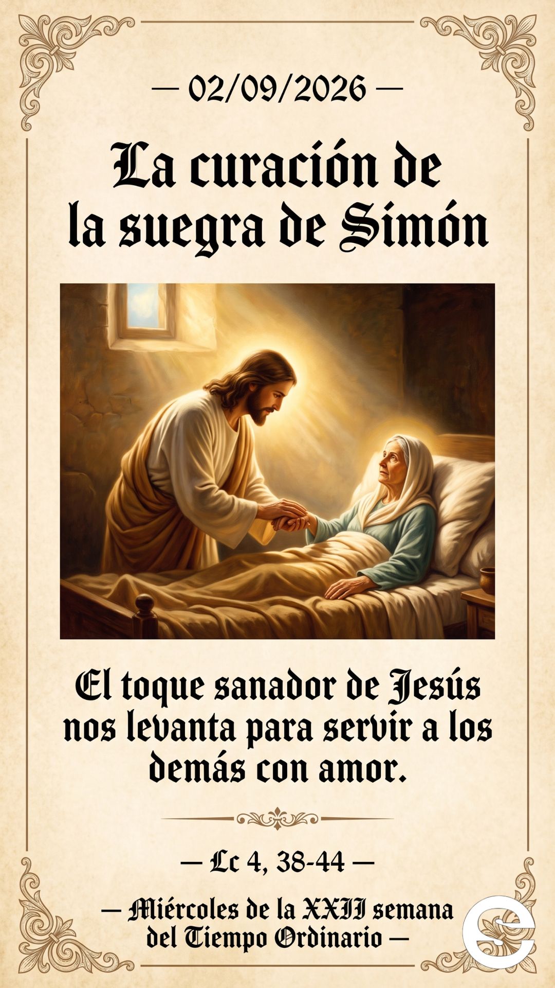 🏨 La curación de la suegra de Simón.