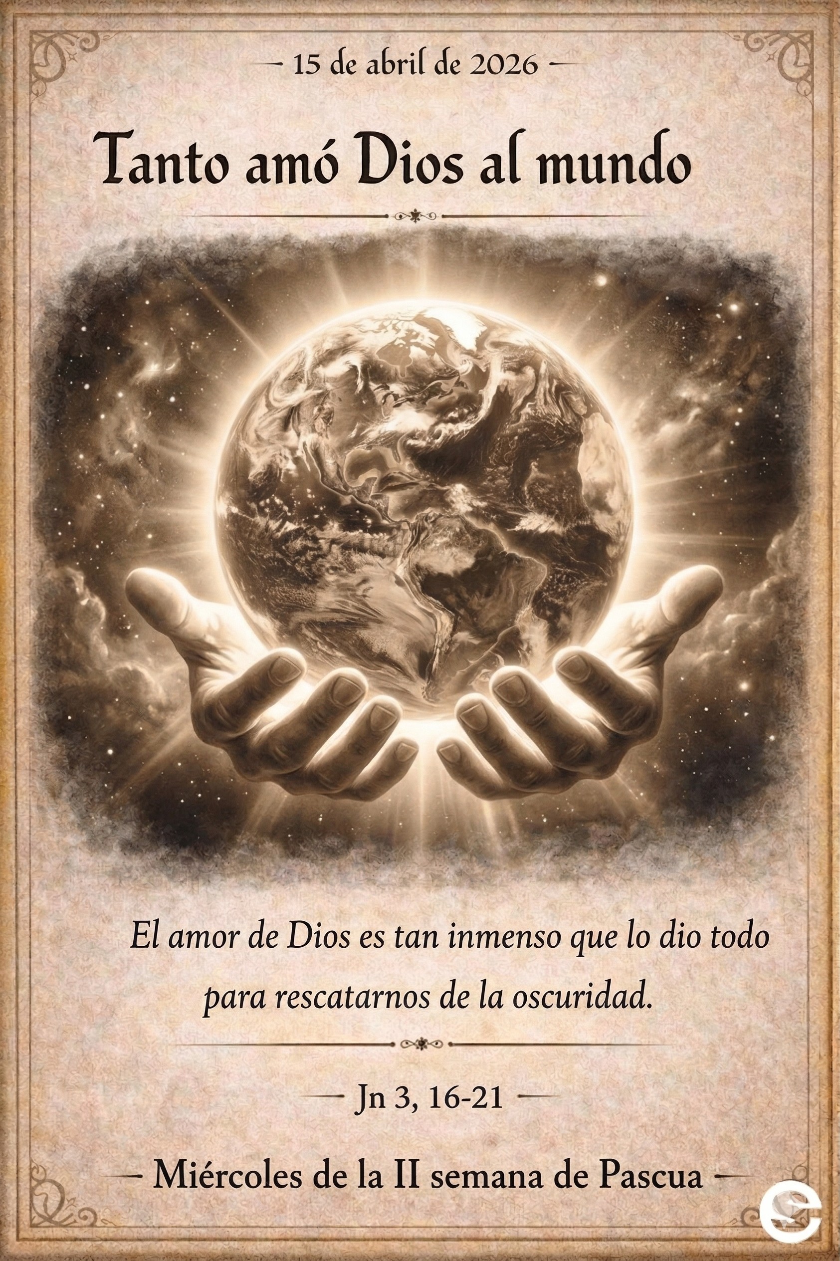 Tanto amó Dios al mundo 🌎