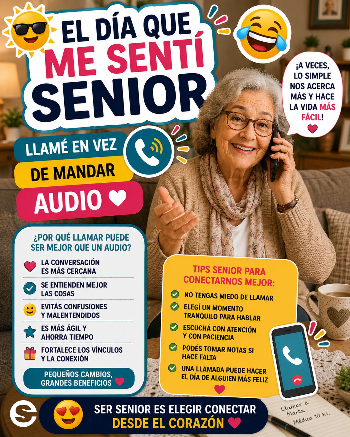 😅 El Día Que Me Sentí Senior😂 📞 Llamé en vez de mandar audio.
