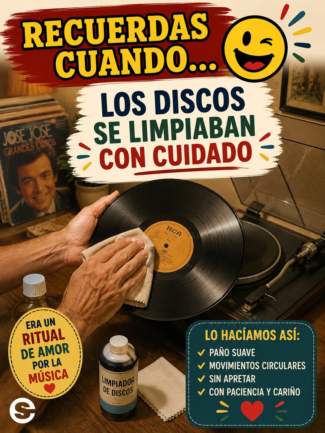 🤝 Recuerdas Cuando😂 🤝 Los discos se limpiaban con cuidado.