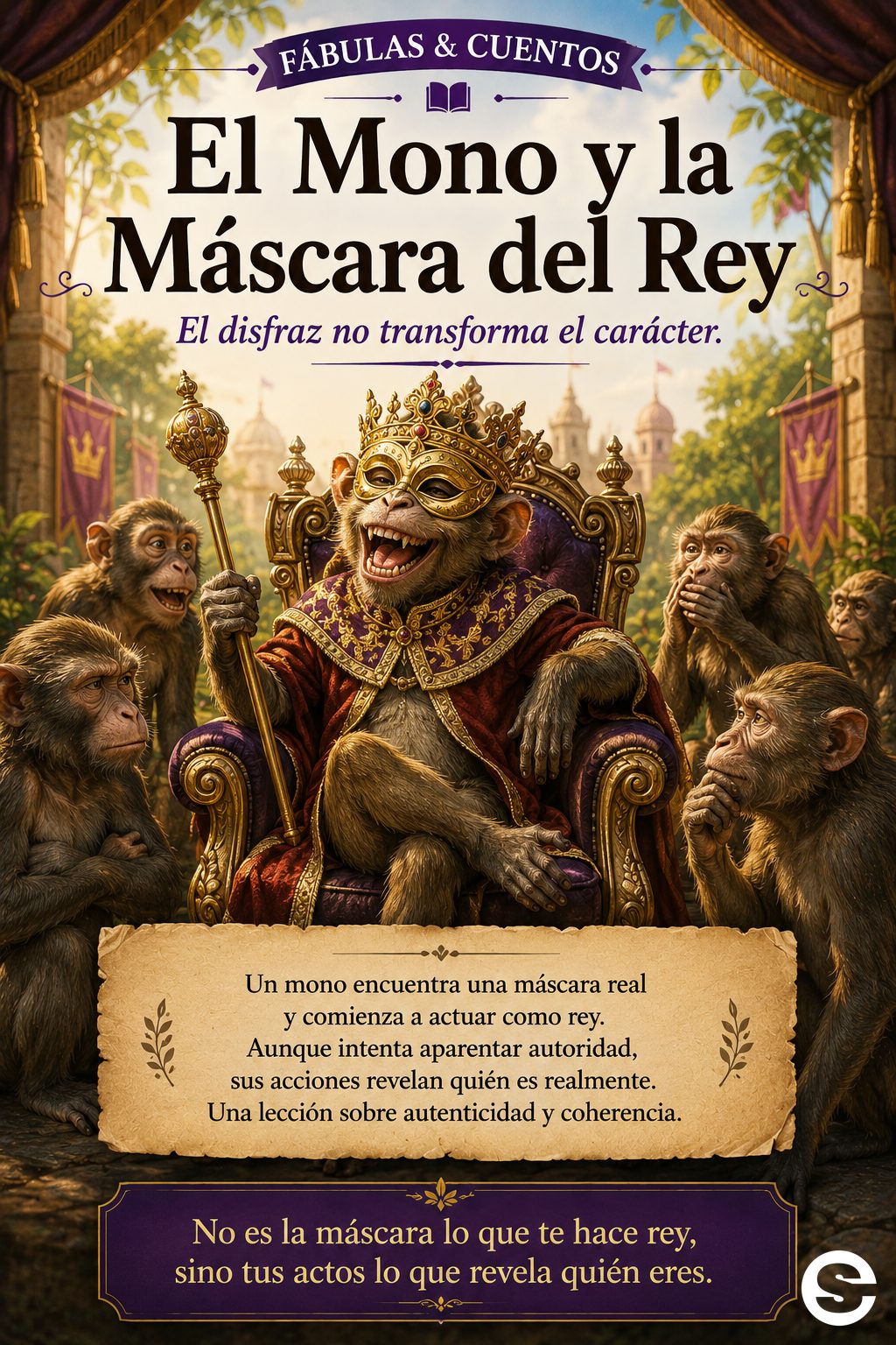 🌍🦛 El Mono y la Máscara del Rey.