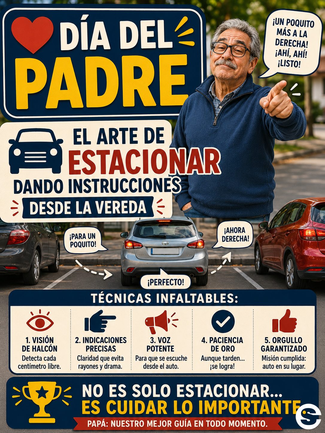 🚗 👉 El arte de estacionar dando instrucciones desde la vereda..