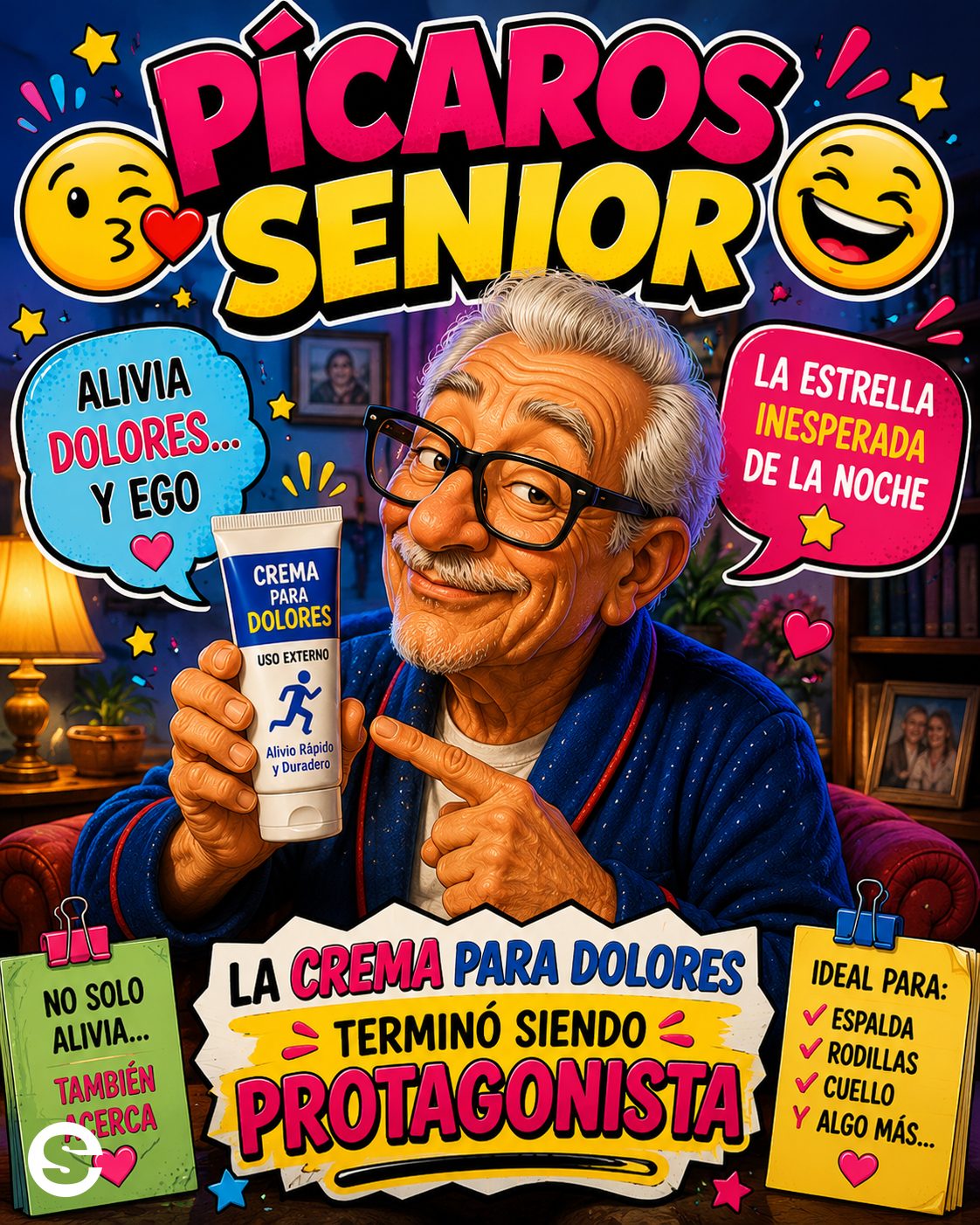 😏 Pícaros Senior😜 🔥 La crema para dolores terminó siendo protagonista.