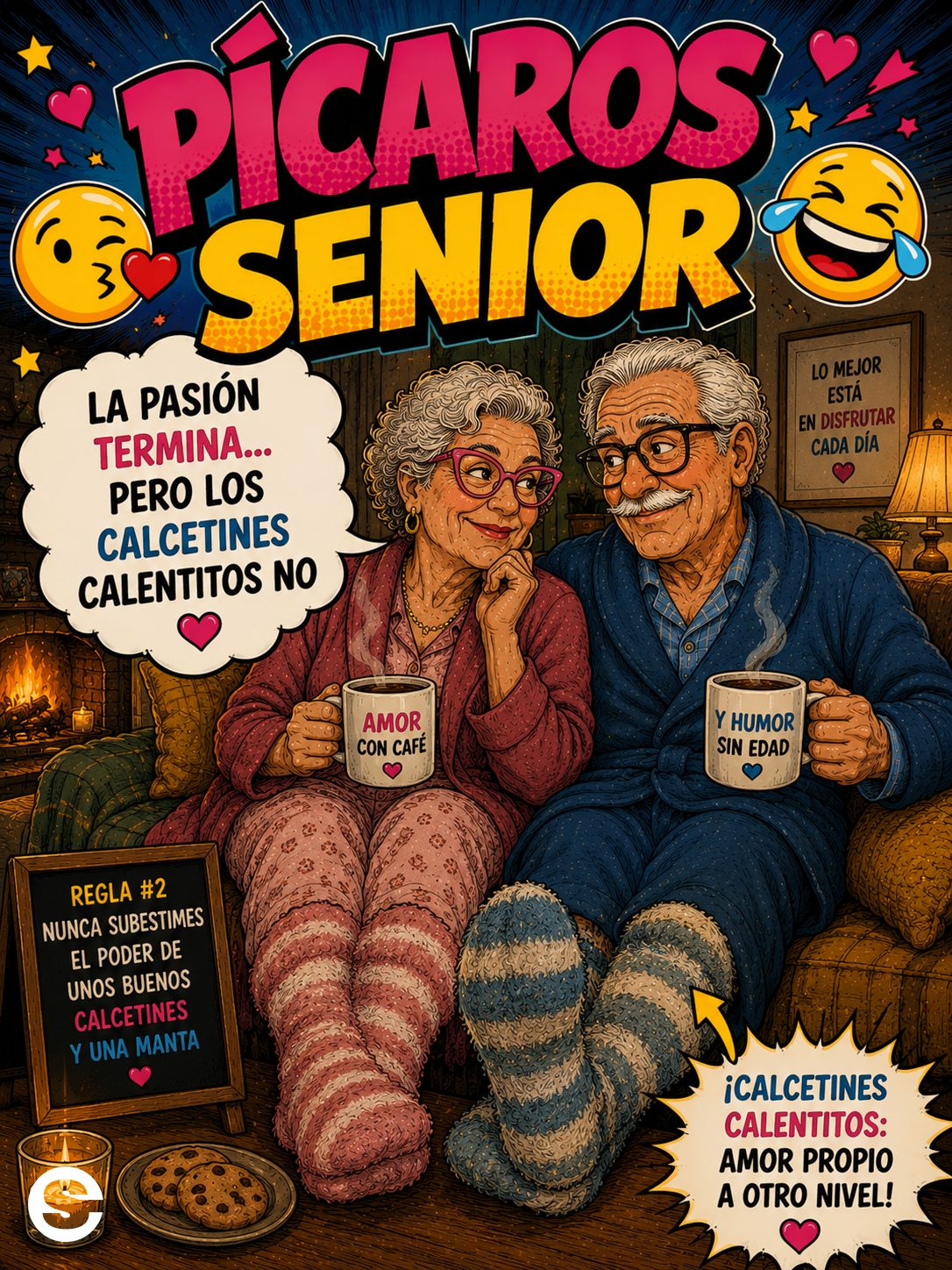 😏 Pícaros Senior🤣 😏 La pasión termina… pero los calcetines calentitos no.
