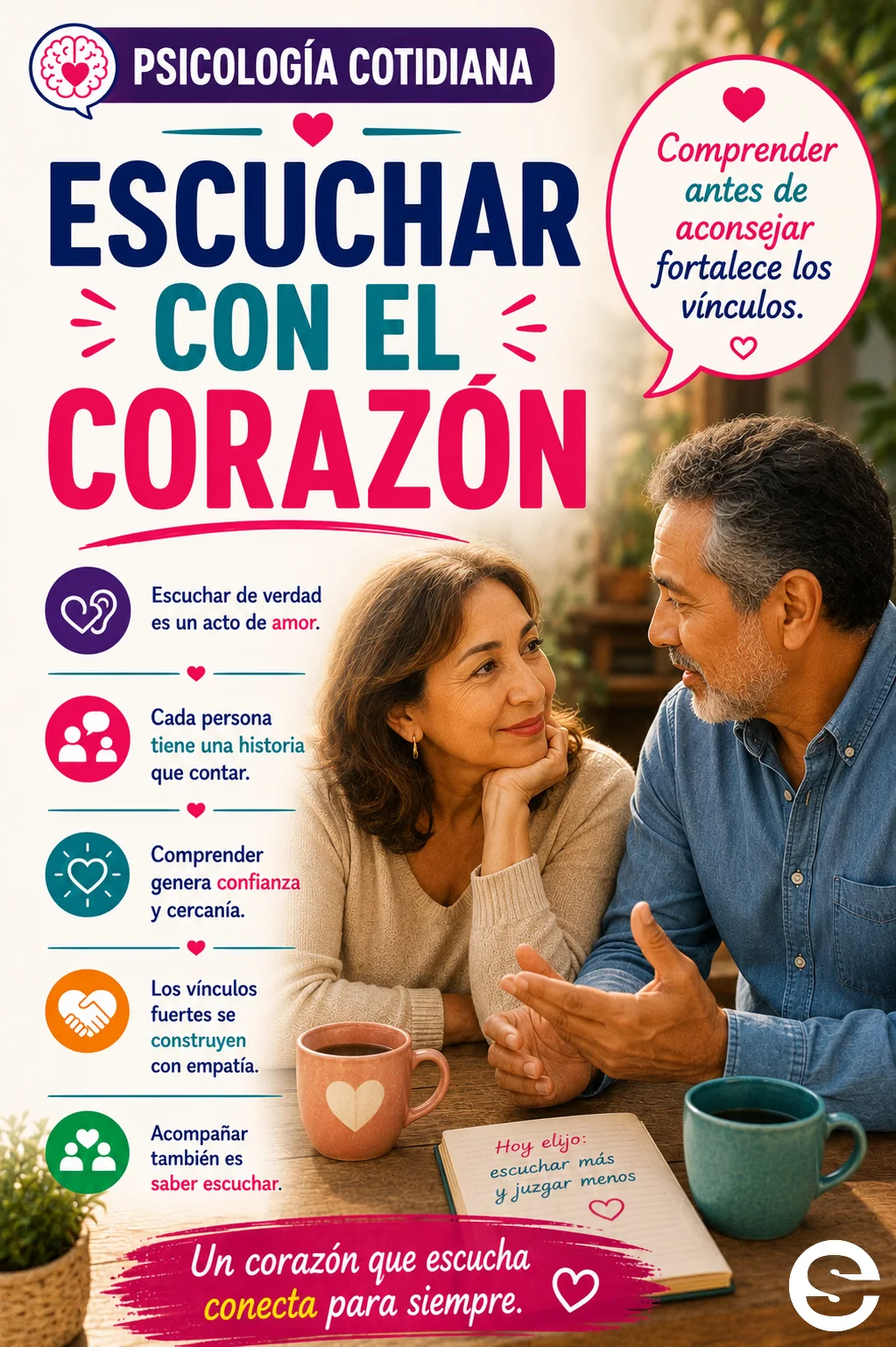 Escuchar con el corazón.