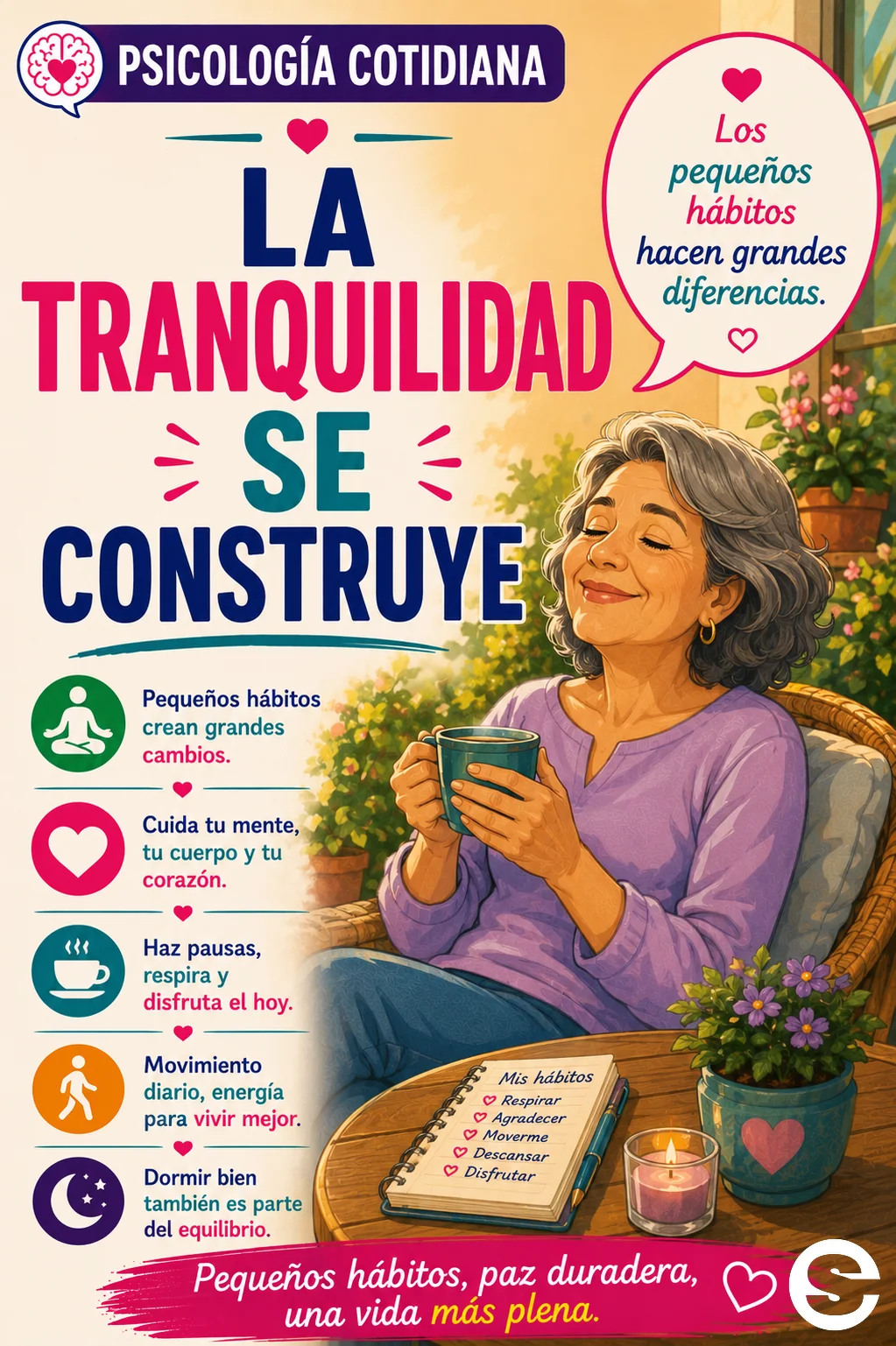 La tranquilidad se construye.