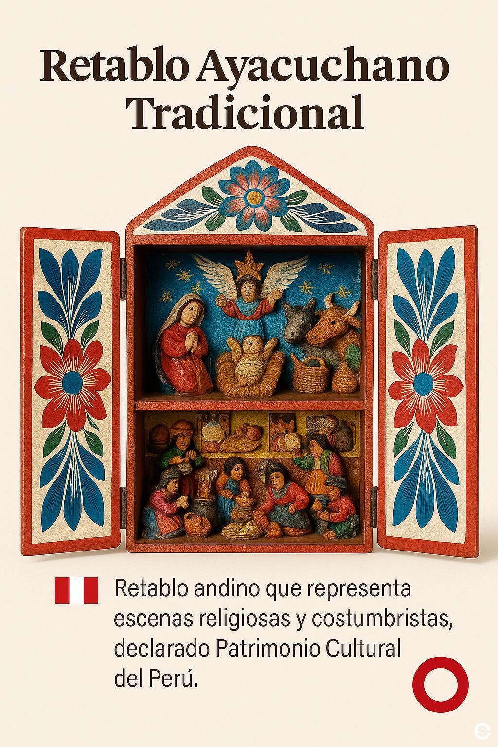 🇵🇪 Retablo Ayacuchano Tradicional 🎨.