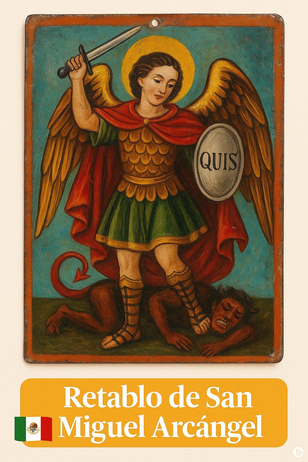 🇲🇽 Retablo de San Miguel Arcángel 🕊️.