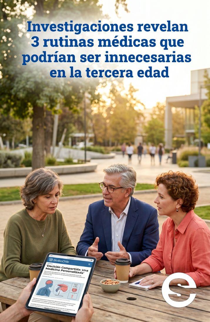 🇨🇱🧘 Investigaciones revelan 3 rutinas médicas que podrían ser innecesarias en la tercera edad 🩺.