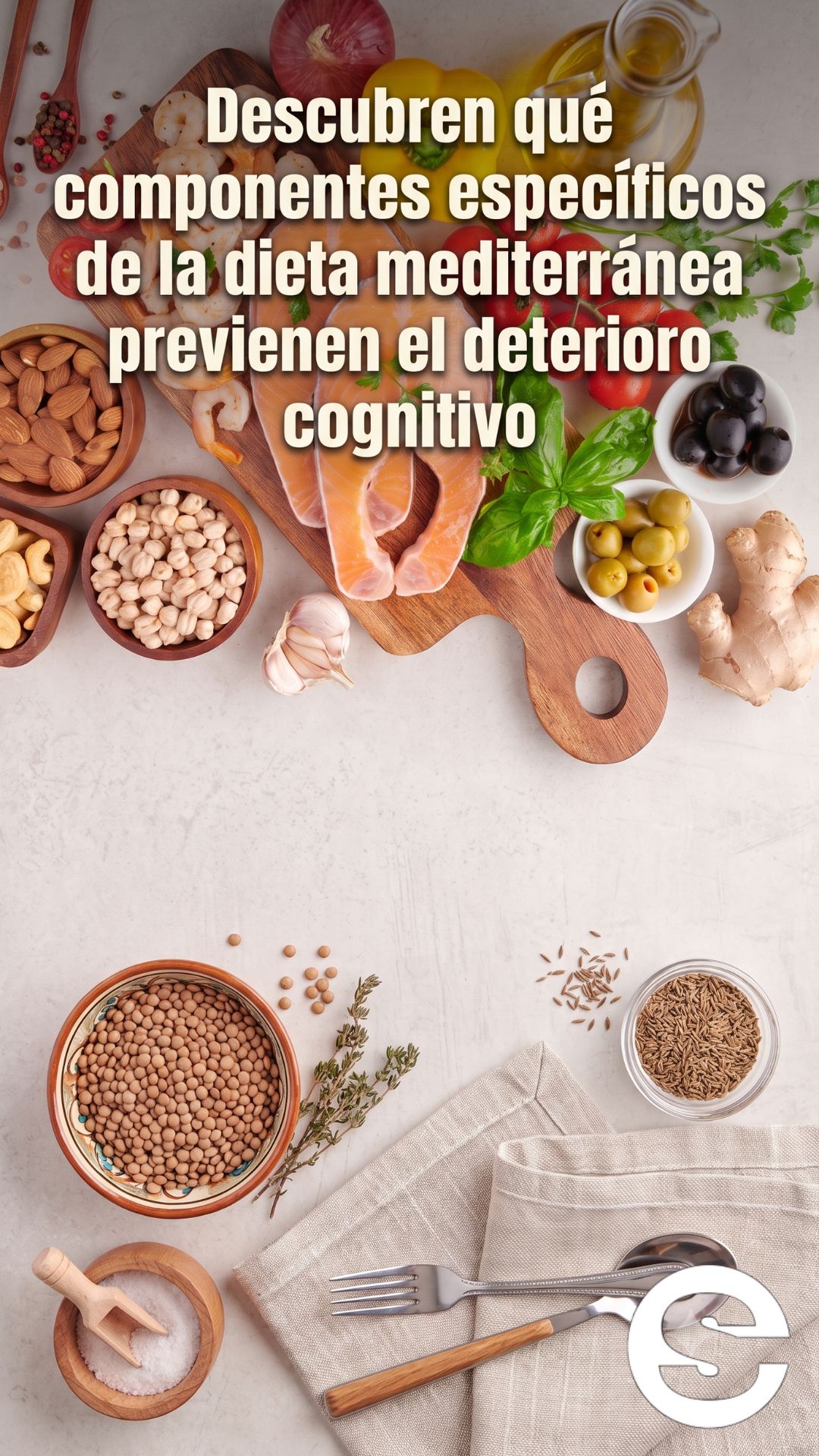 🇪🇸🧘 Componentes especificos de la dieta mediterranea pueden influir directamente en la prevencion del deterioro cognitivo 🍎.