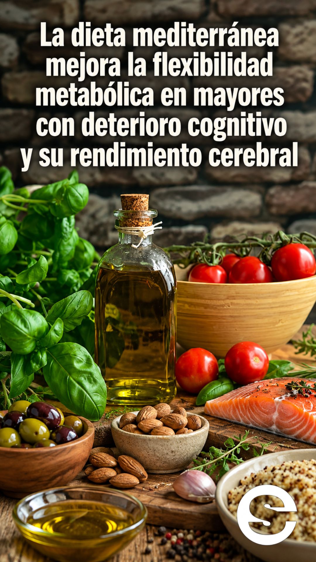 🇪🇸🧘🍎 Dieta mediterránea y cerebro: estudio encuentra mejoras metabólicas asociadas a un mejor rendimiento cognitivo.