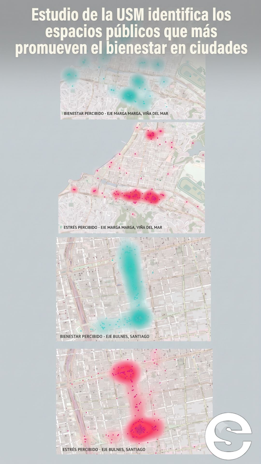 🇨🇱🧘 Estudio usm identifica lugares que promueven el bienestar en centros urbanos 💡.