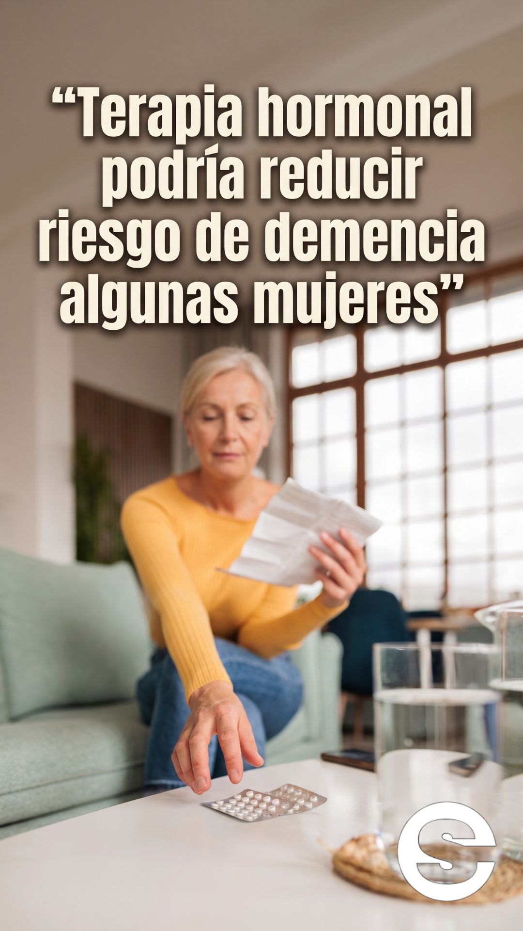 🌐🧘 Terapia hormonal podría reducir riesgo de demencia en algunas mujeres 🩺.