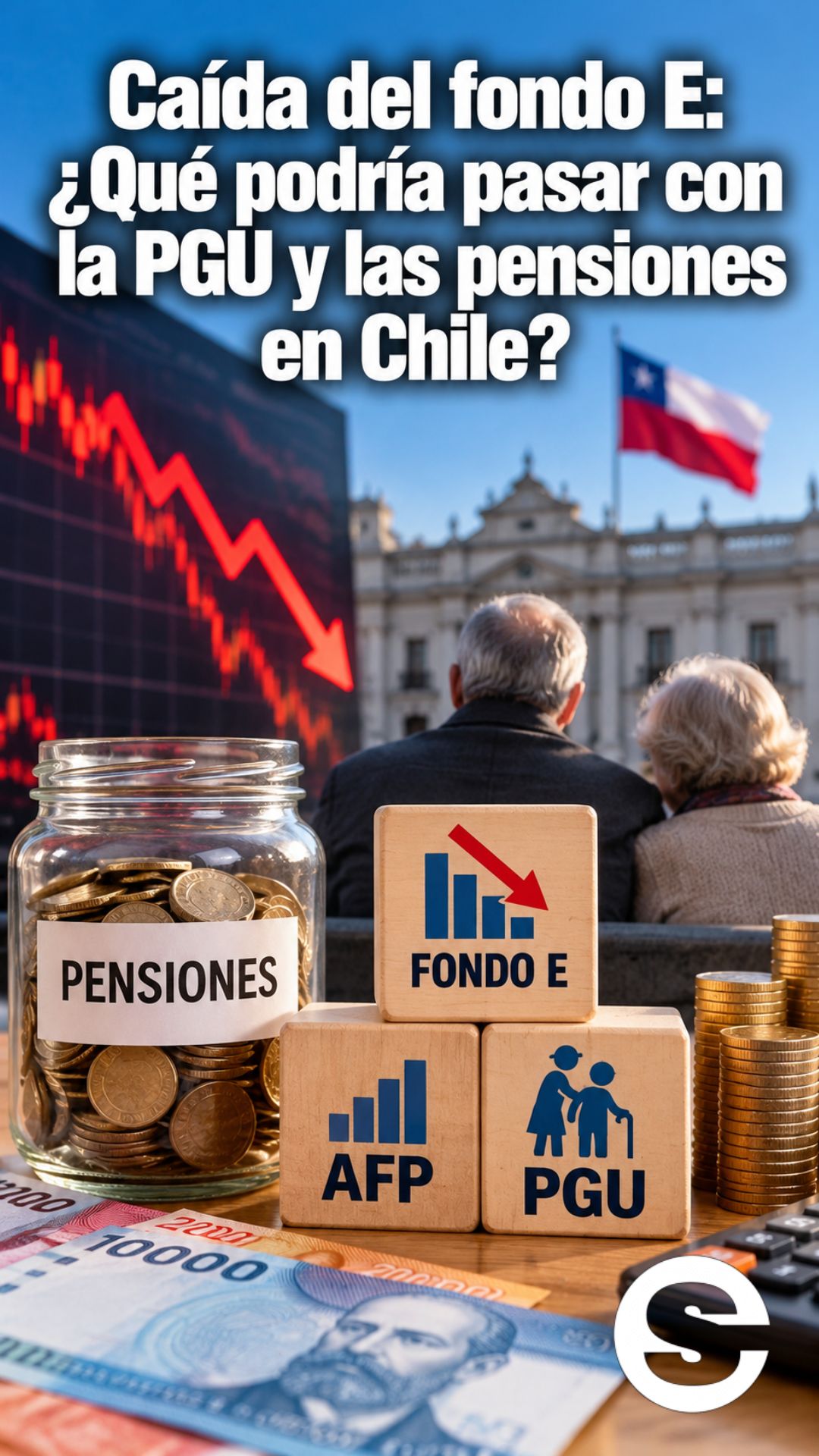 🇨🇱 💸 🏦 Caída del fondo E: ¿qué podría pasar con la PGU y las pensiones en Chile?.