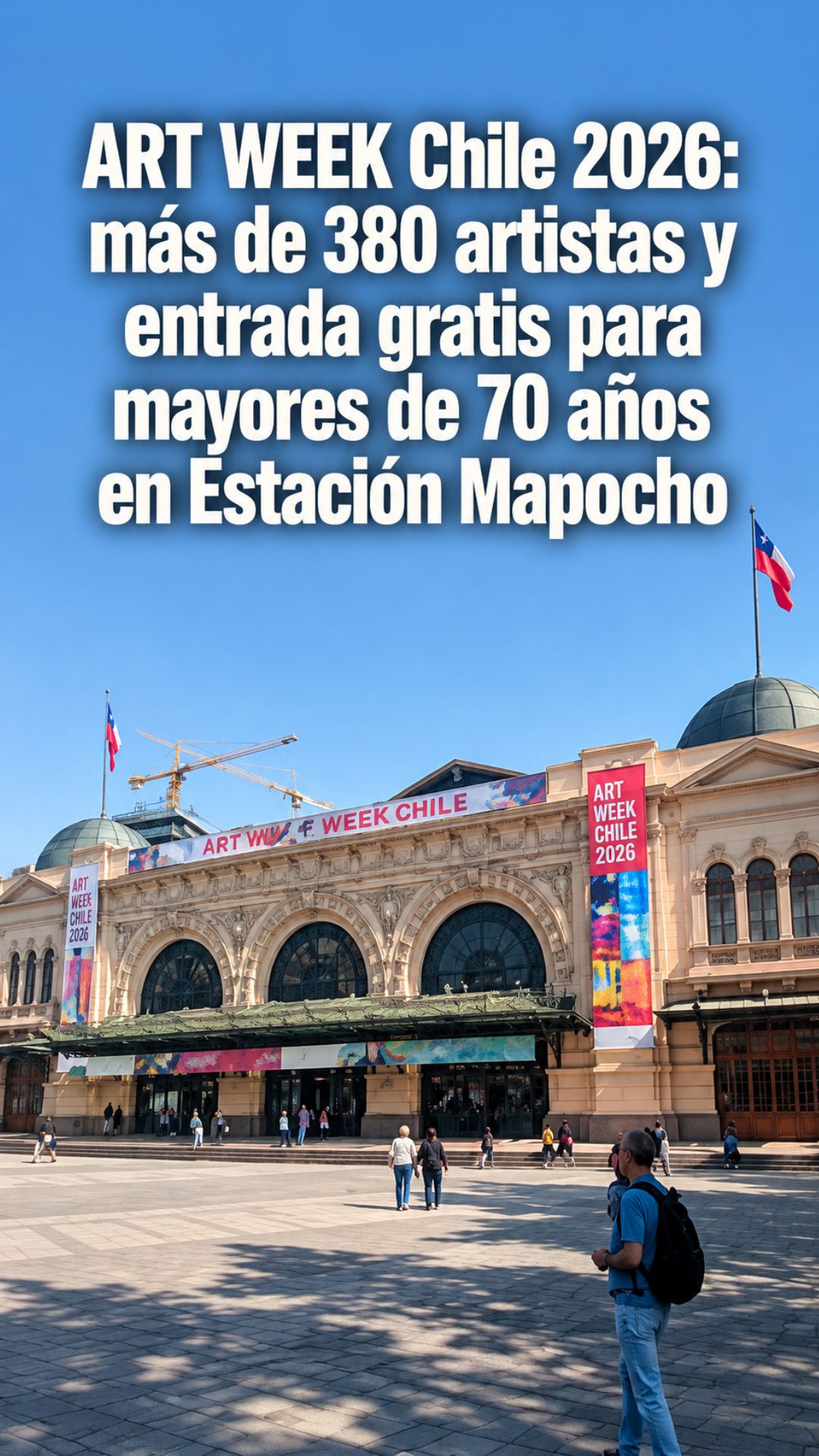 🇨🇱 🎡 🎟 ART WEEK Chile 2026: más de 380 artistas y entrada gratis para mayores de 70 años en Estación Mapocho.