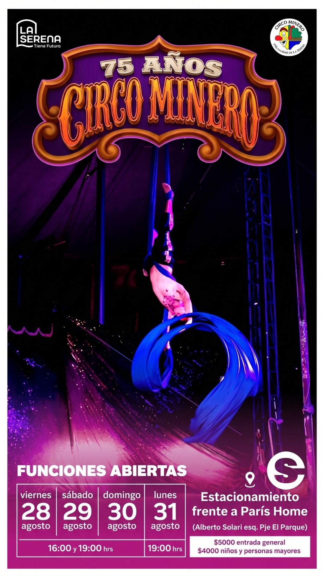 🇨🇱🎡 Circo Minero en La Serena: Tradición y espectáculo para toda la familia 🎟.