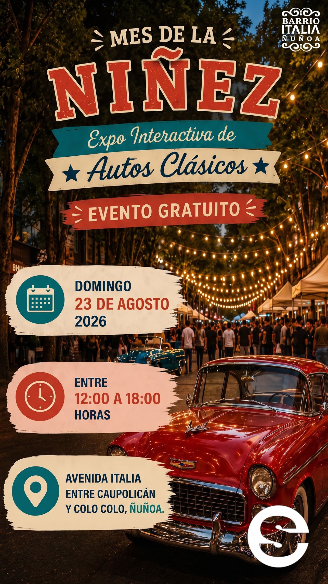 🇨🇱🎡 Expo Interactiva de Autos Clasicos en ÑuÑoa 🎟.