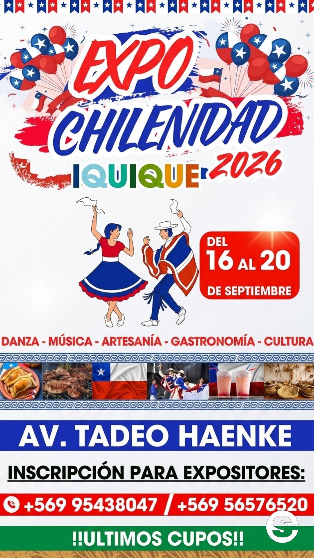 🇨🇱🎡 Fiestas Patrias 2026: Todo listo para la gran Expo Chilenidad en Iquique 🎟.
