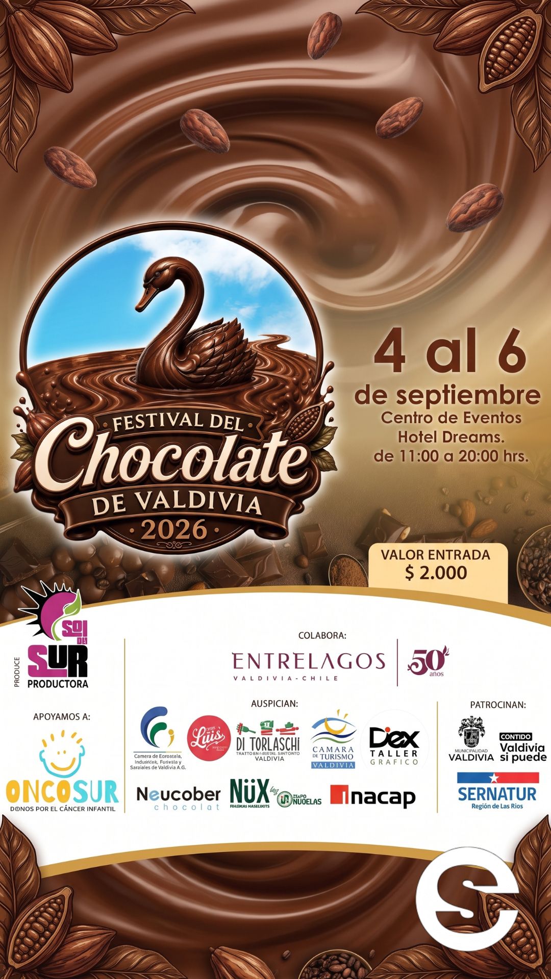 🇨🇱🎡 Festival del Chocolate Valdivia 2026 🎟.