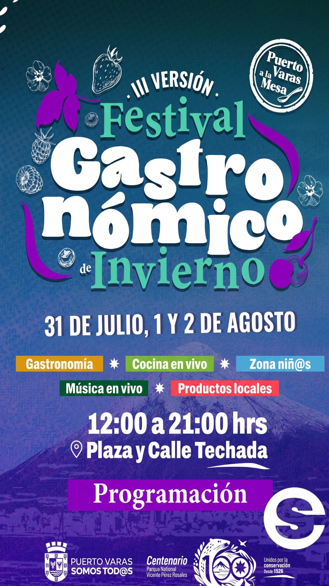 🇨🇱🎡 Programacion oficial del III festival gastronomico de invierno de puerto varas fechas precios y actividades 🎟.