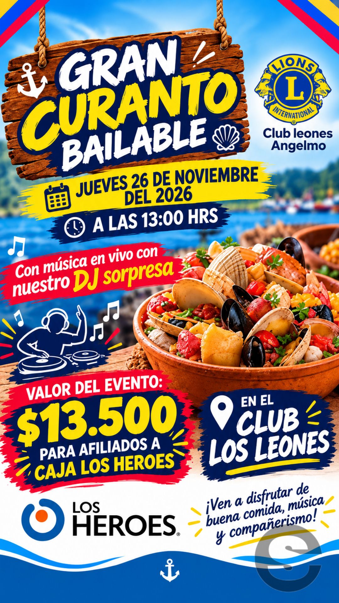 🇨🇱🍲 Gran Curanto Bailable 💃.
