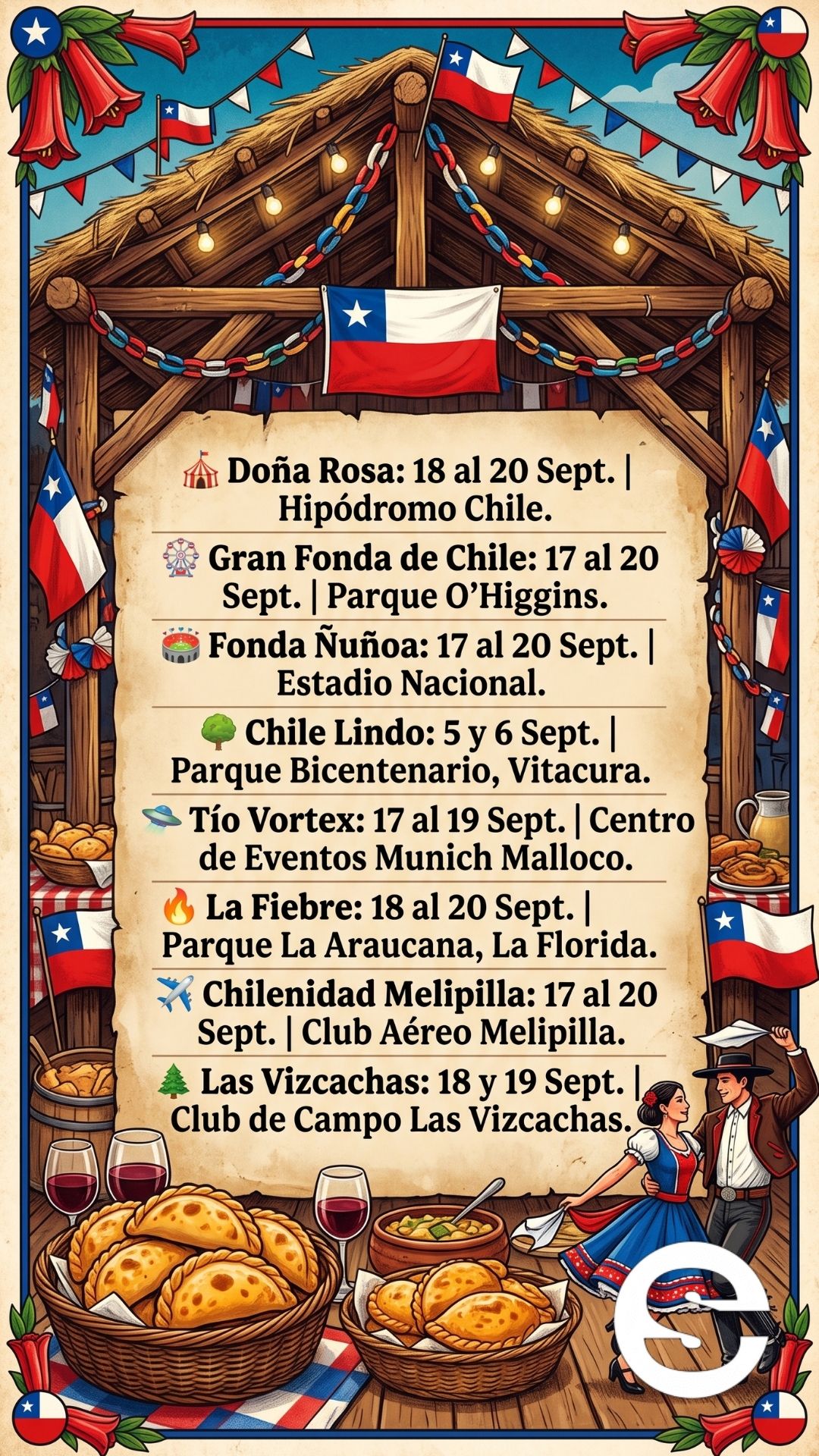 🇨🇱🎡 FIESTAS PATRIAS 2026 REGION METROPOLITANA 🎟.
