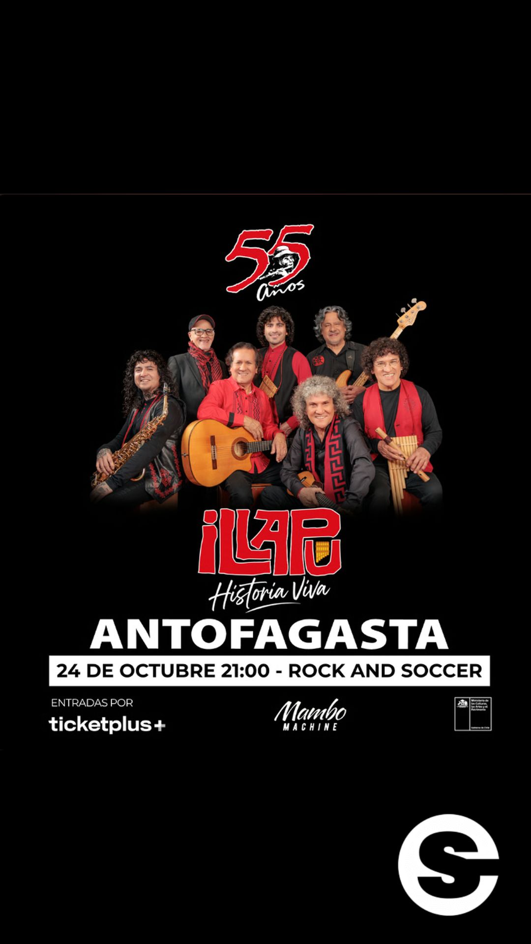 🇨🇱 🎡 🎟 Illapu regresa a Antofagasta para celebrar 55 años de historia y música inolvidable.