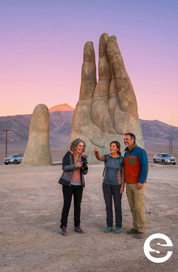 🇨🇱🎡 Ruta en auto a la Mano del Desierto 🎟.