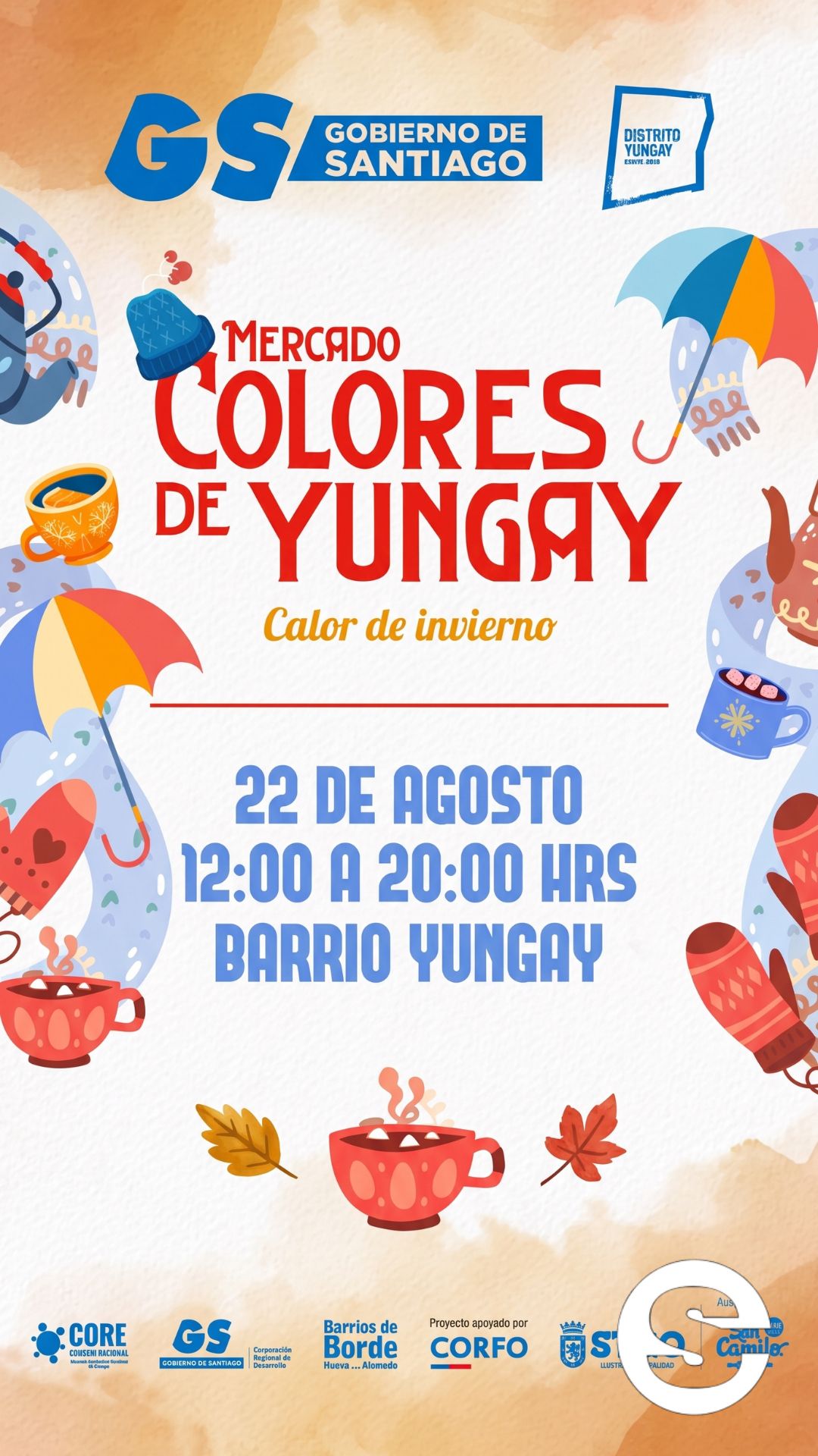 🇨🇱🎡 Mercado Colores de Yungay Calor de invierno este 22 de agosto 🎟.
