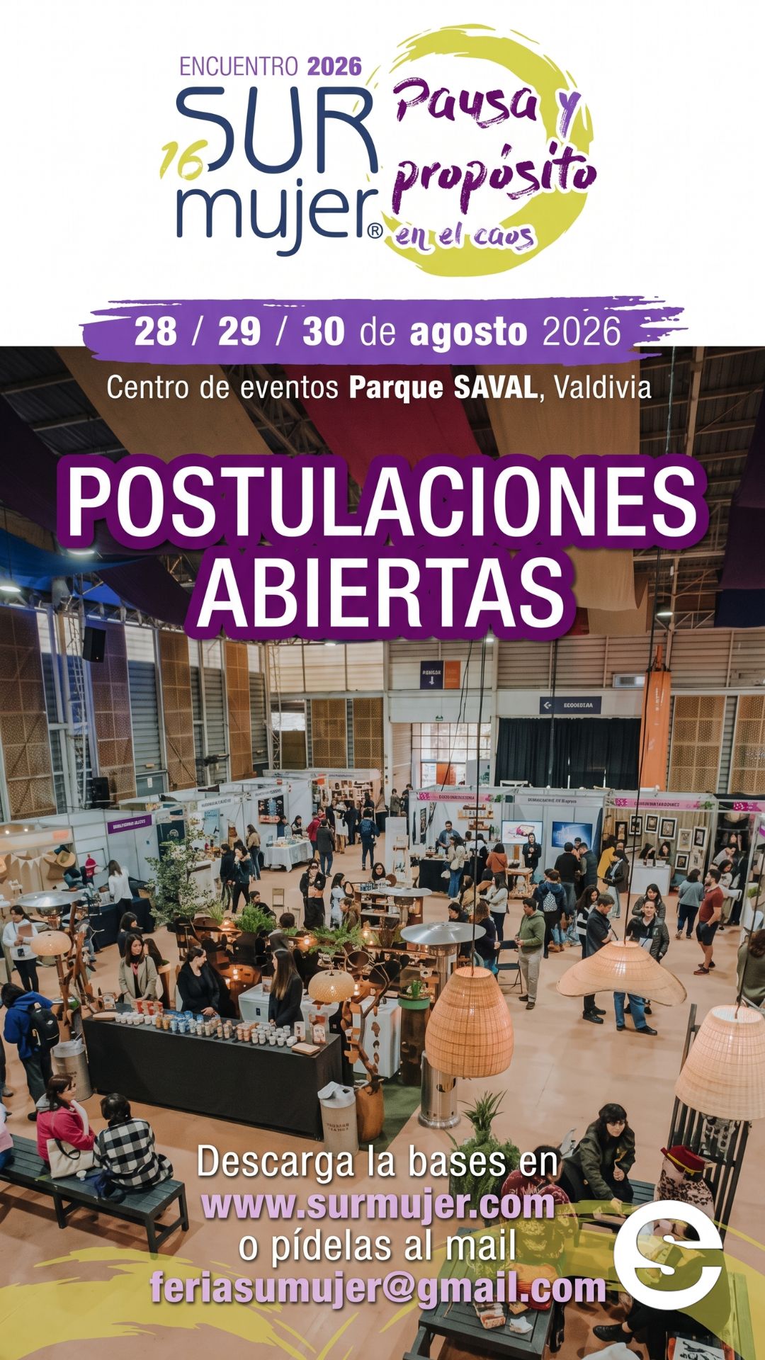 🇨🇱🎡 Sur Mujer 2026 Energia Consciente encuentro de cultura y emprendimiento en Valdivia 🎟.