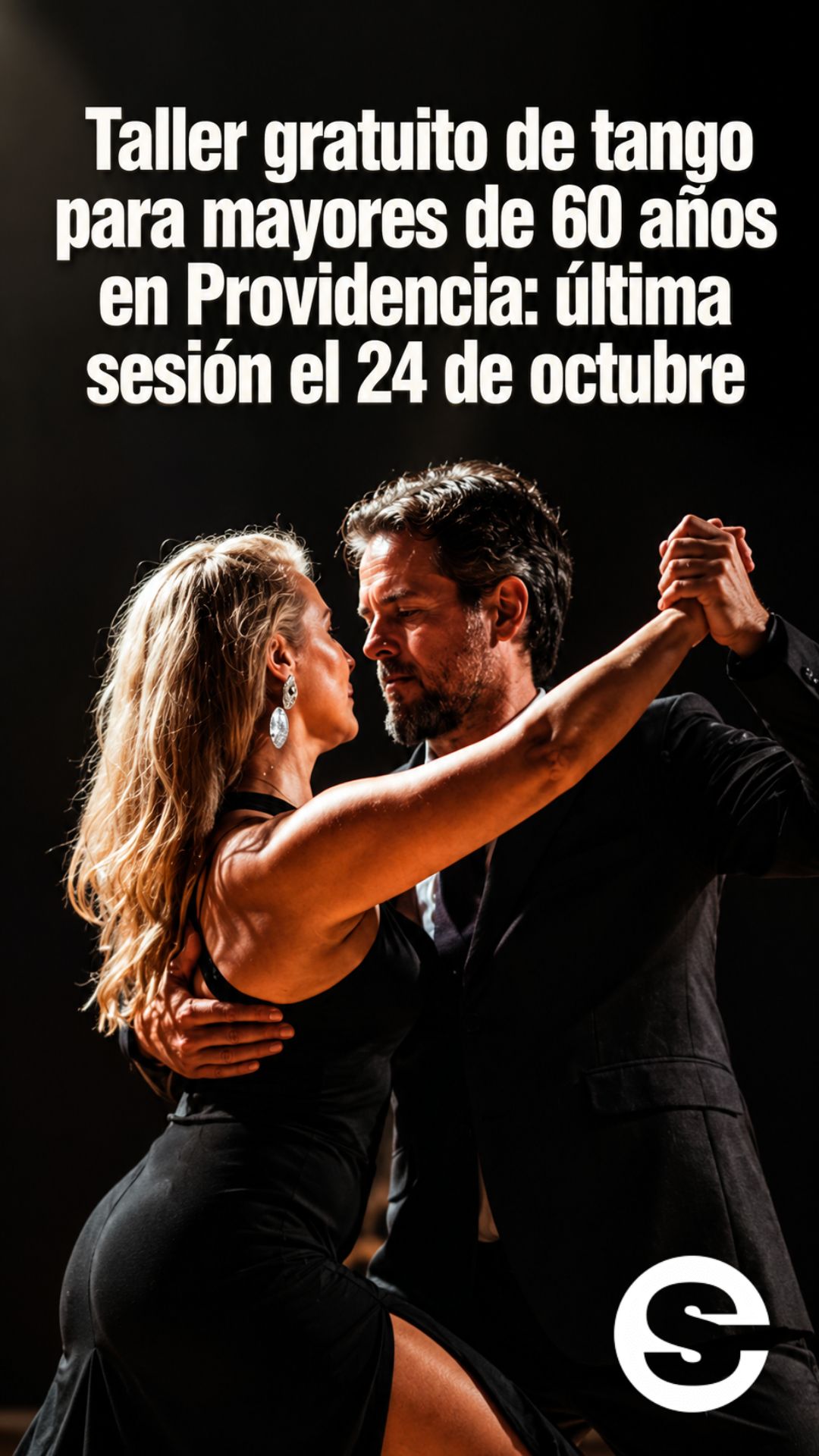 🇨🇱 🎡 🎟 Taller gratuito de tango para mayores de 60 años en Providencia: última sesión el 24 de octubre.