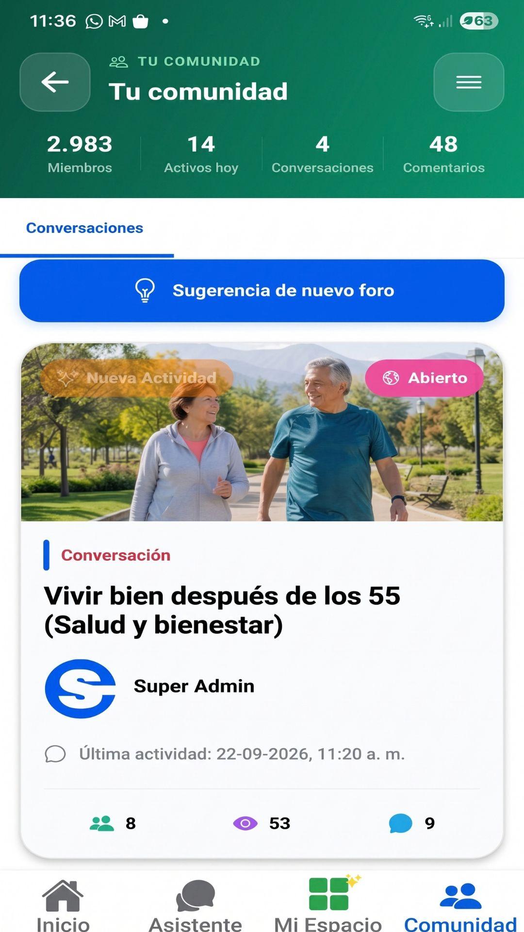 🇨🇱🧘 Vivir bien después de los 55: Salud y Bienestar 🩺.