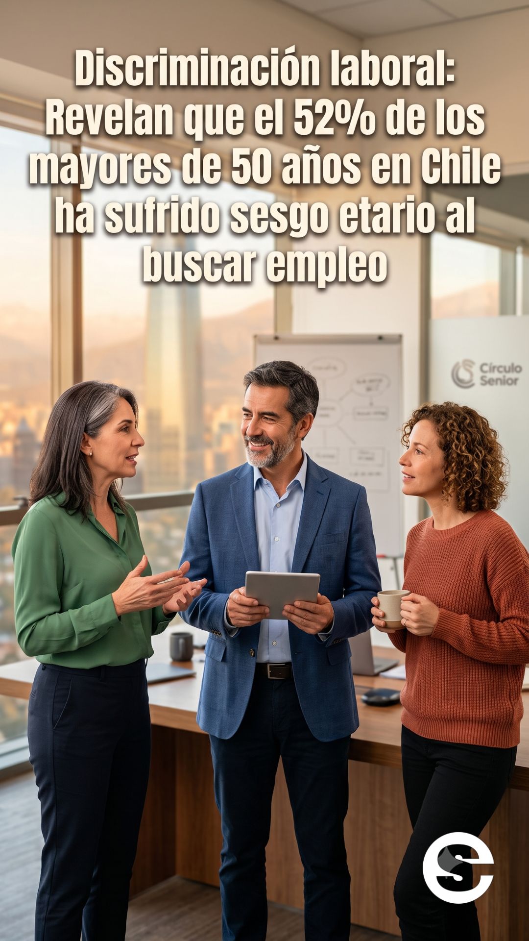 🇨🇱📈 La tercera: 52% de los mayores de 50 anos ha enfrentado discriminacion laboral por su edad 👔.