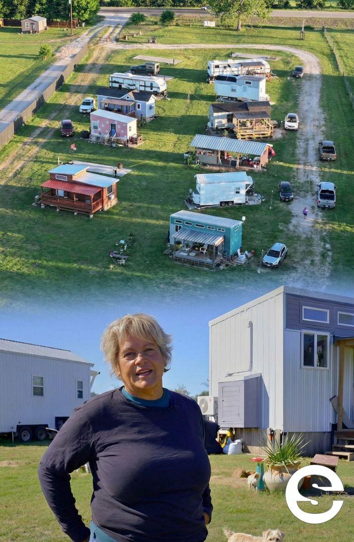 🌐🏠 Mujer de 70 años invierte sus ahorros para crear comunidad de viviendas pequeñas para mujeres 🏢.