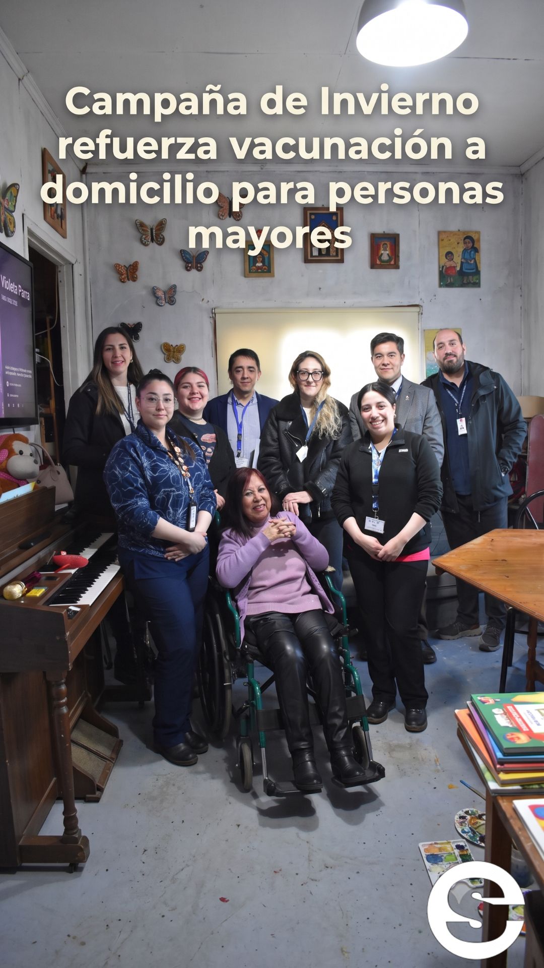 🇨🇱🧘 Campaña de Invierno refuerza vacunación a domicilio para personas mayores 🩺.