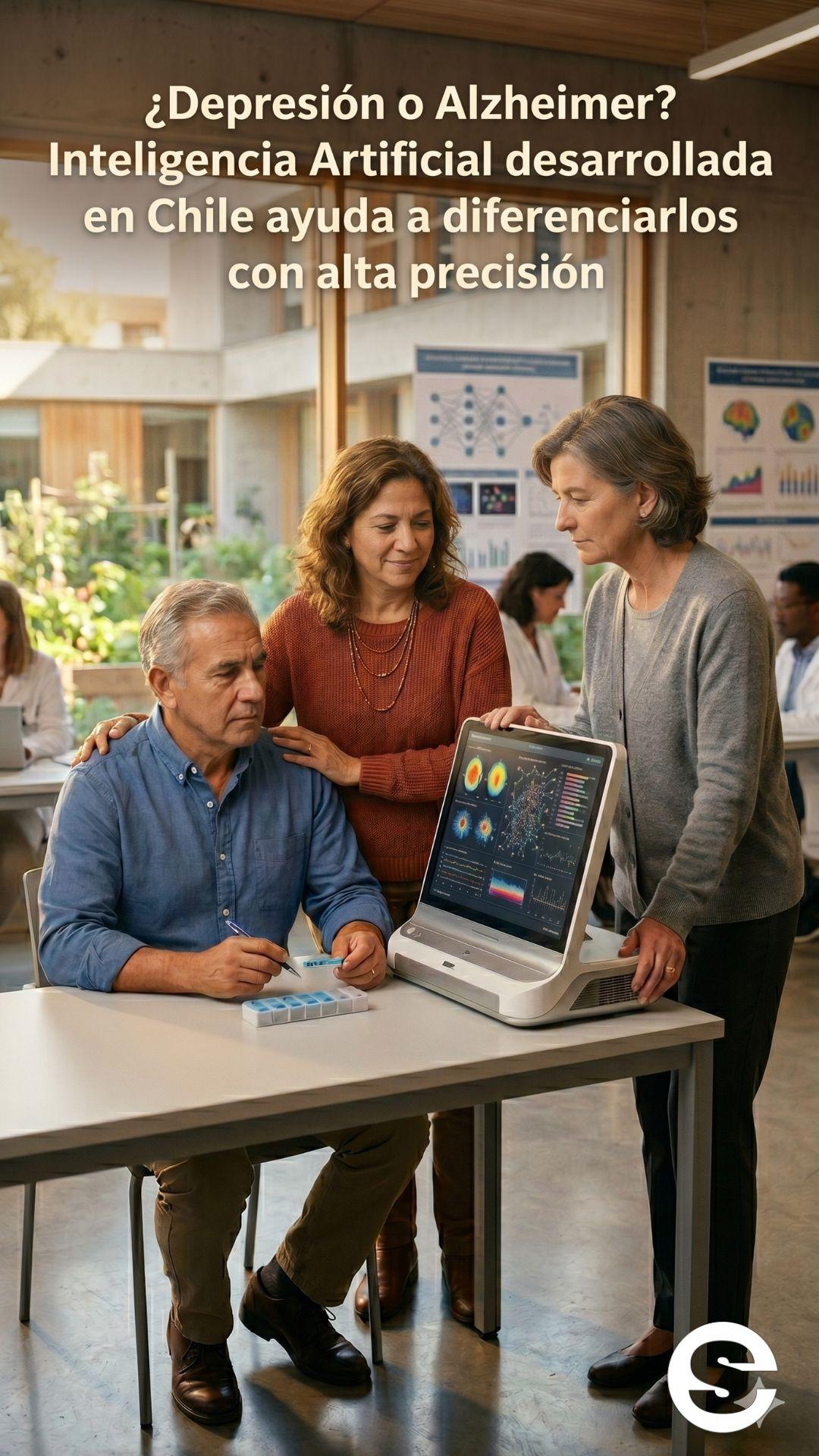 🇨🇱🧘 ¿Depresión o Alzheimer? Inteligencia Artificial desarrollada en Chile ayuda a diferenciarlos con alta precisión 🩺.
