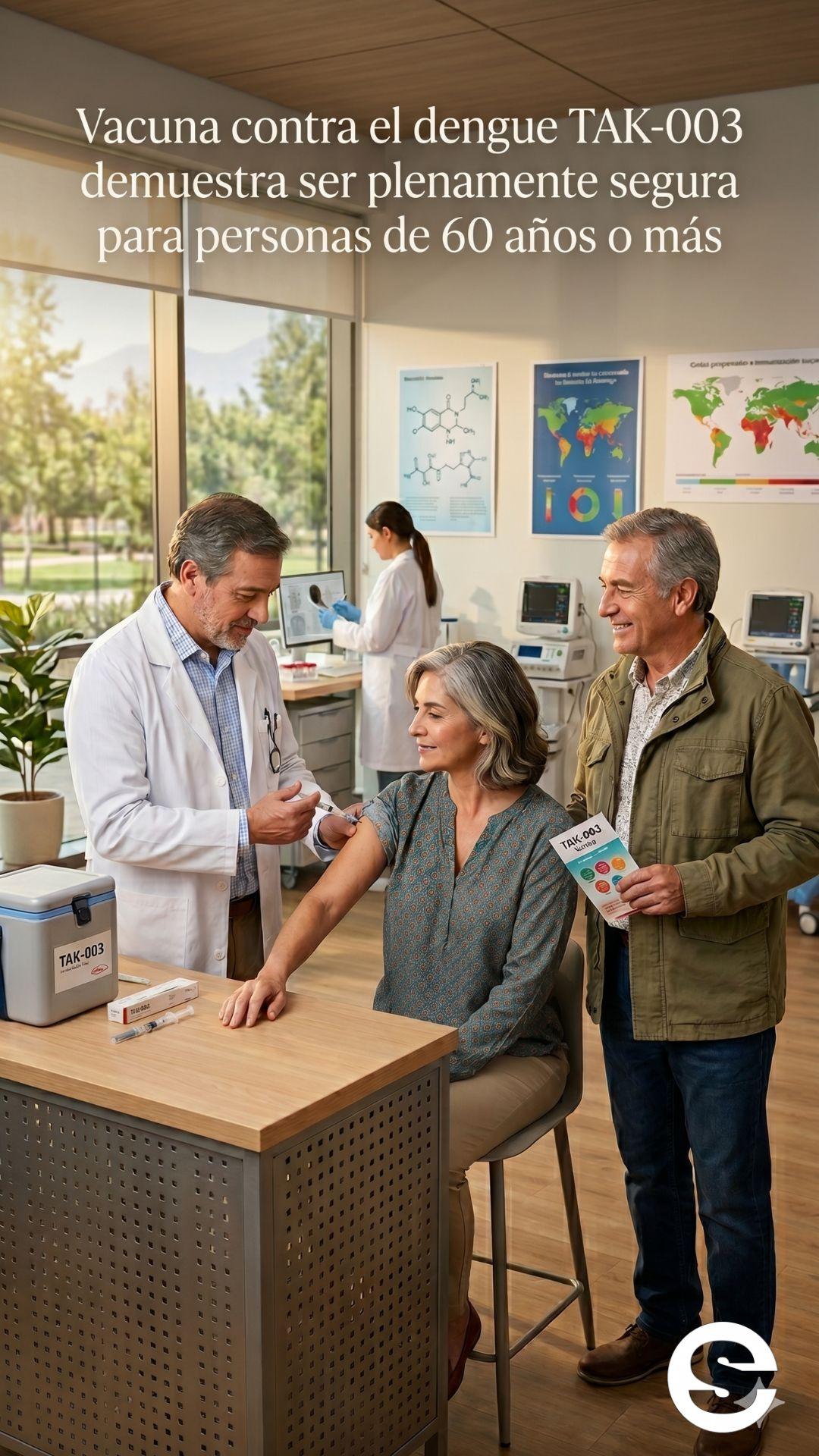 🇨🇱🧘 Vacuna contra el dengue TAK-003 demuestra ser plenamente segura para personas de 60 años o más 🩺.