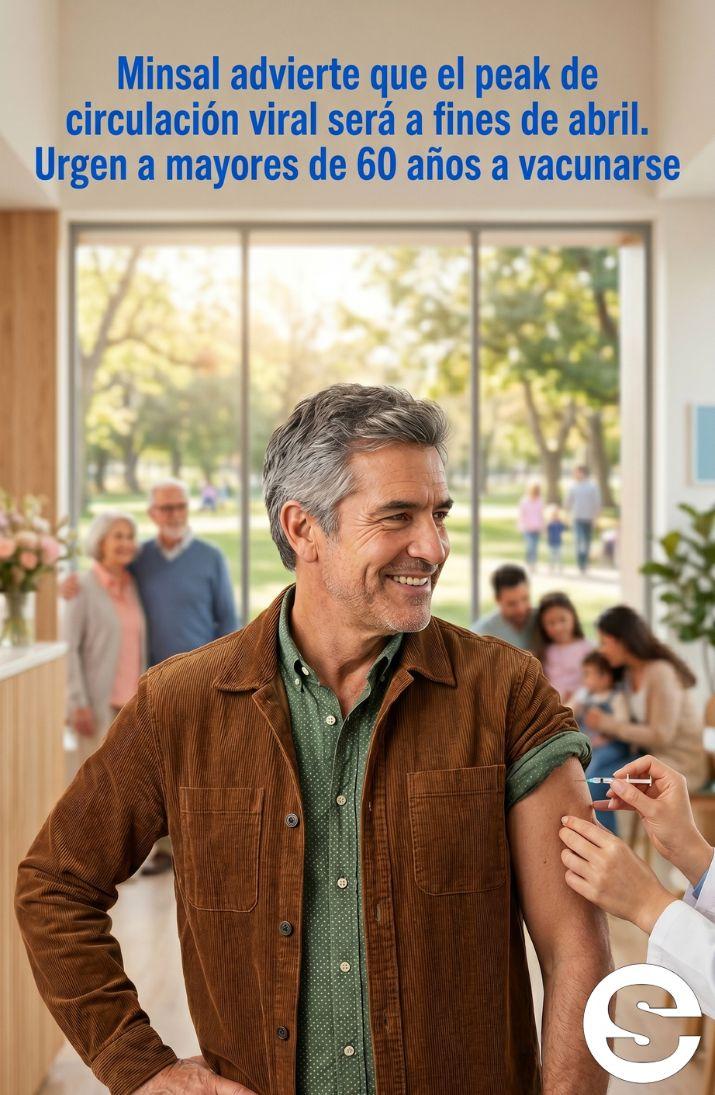 🇨🇱🧘 Minsal advierte que el peak de circulación viral será a fines de abril: urgen a mayores de 60 años a vacunarse 🩺.