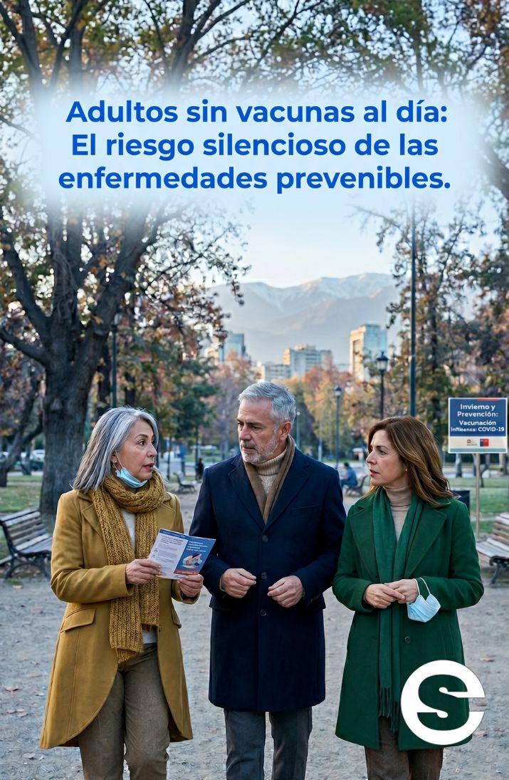 🇨🇱🧘 Adultos sin vacunas al día: El riesgo silencioso de las enfermedades prevenibles 🩺.
