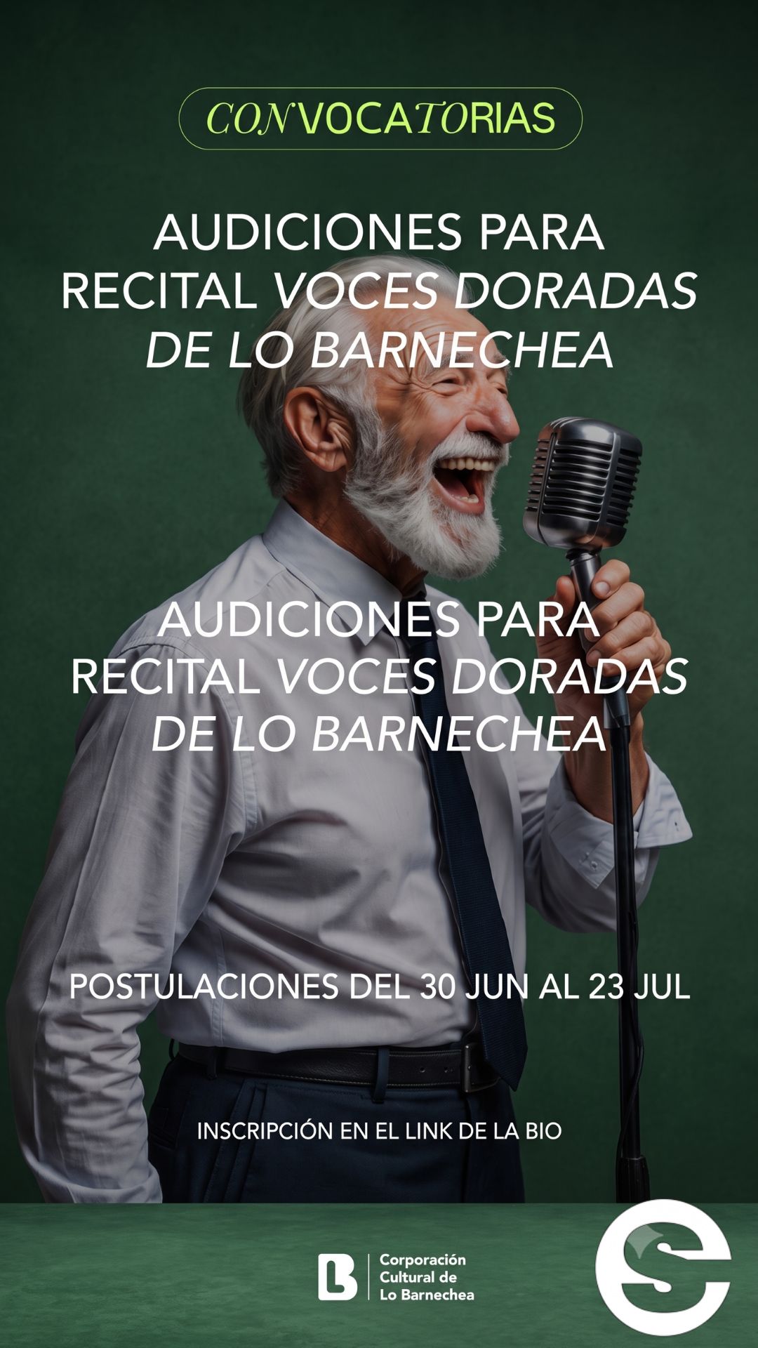 🇨🇱🕊 Voces doradas convocatoria mayores 60 lo barnechea 🎭.