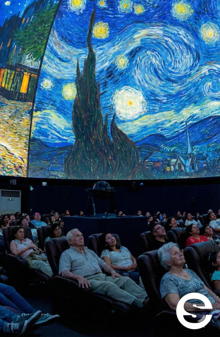 🇨🇱🕊 Las Estrellas de Van Gogh: Espectáculo Inmersivo en Planetario 🎭.