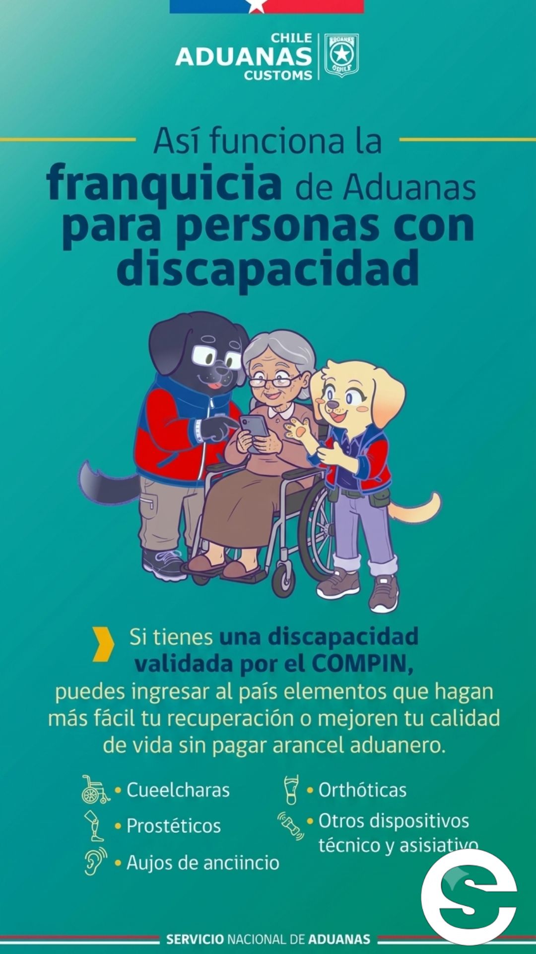 🇨🇱💸 ¿Sabías que existe un beneficio aduanero para personas con discapacidad? 💹.
