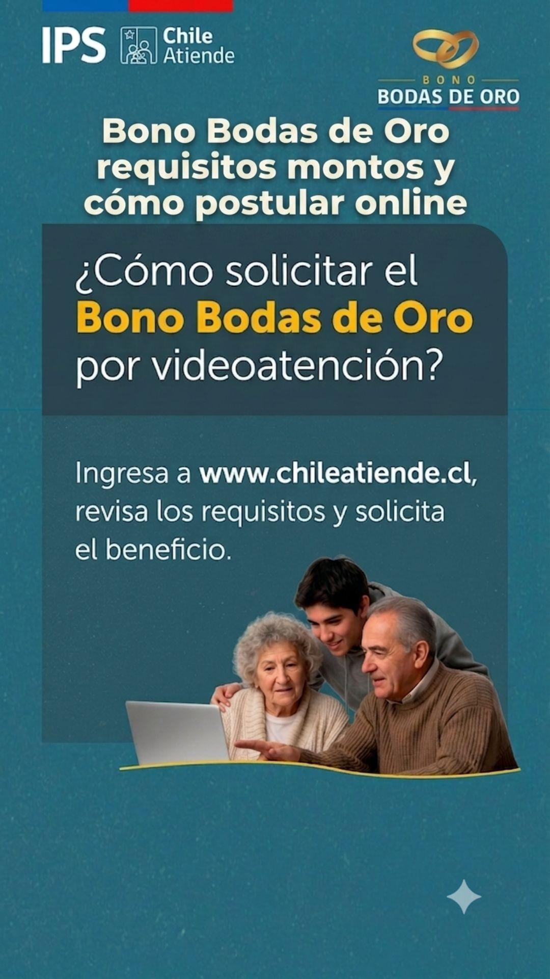 🇨🇱💸 Bono Bodas de Oro requisitos montos y como postular online 🏅.