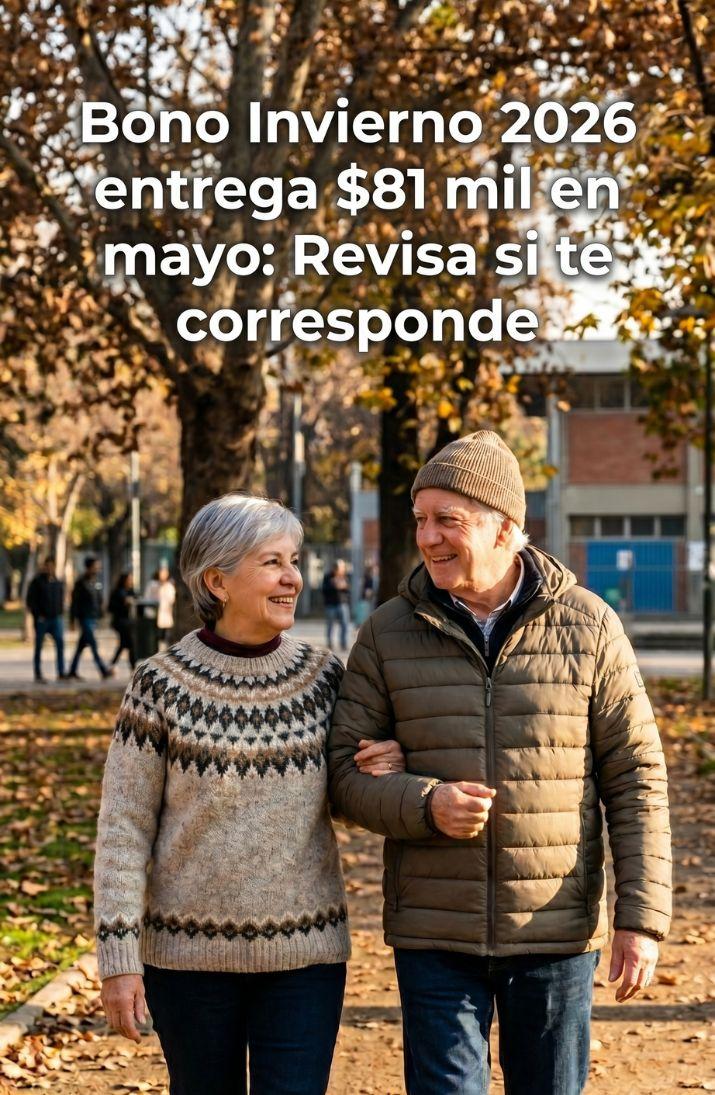 🇨🇱💸 Bono Invierno 2026 entrega $81 mil en mayo: Revisa si te corresponde 🏅.