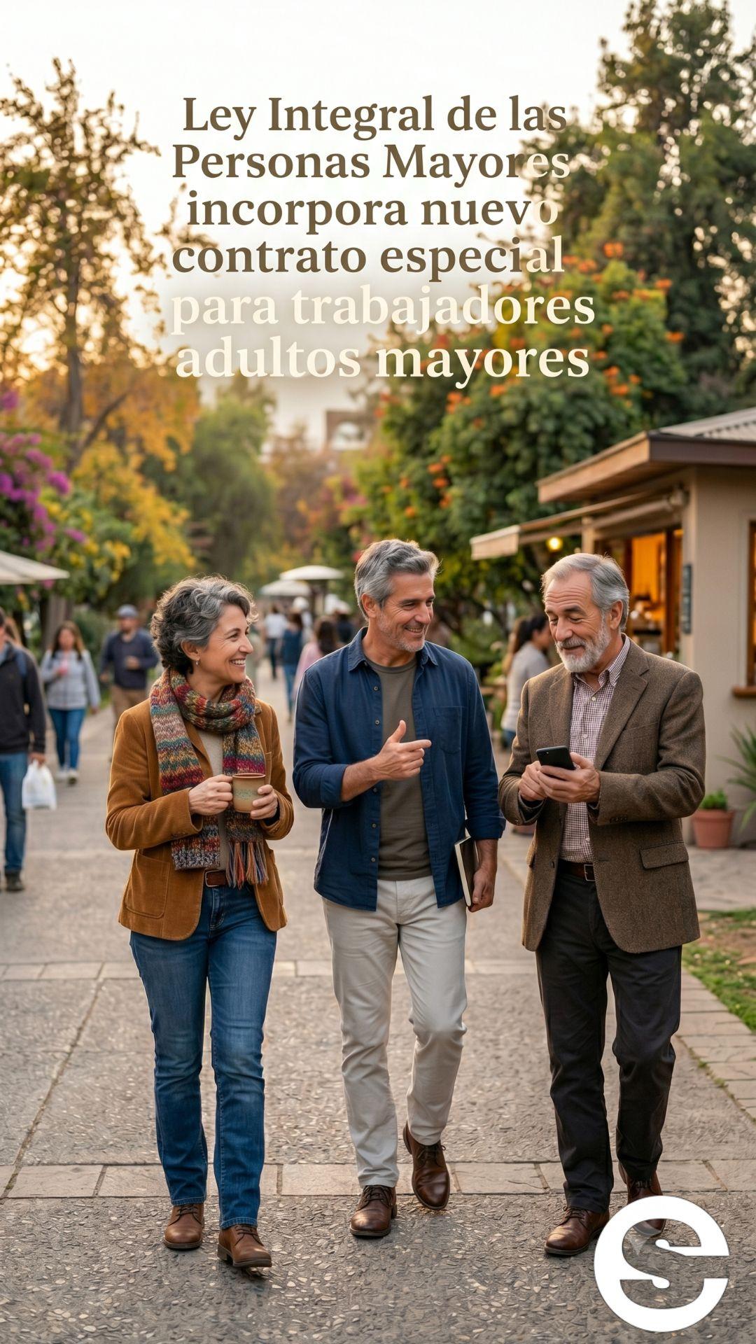 🇨🇱💸 Ley Integral de las Personas Mayores incorpora nuevo contrato especial para trabajadores adultos mayores 🏅.